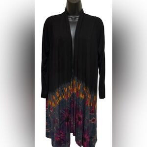 Black Tie-Dye Open Cardigan❤️